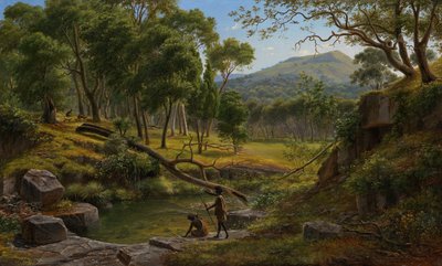 Warrenheip Hills near Ballarat by Eugene von Guérard